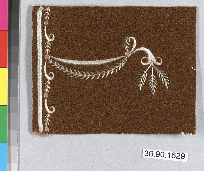 Embroidery sample for a manвЂ™s suit