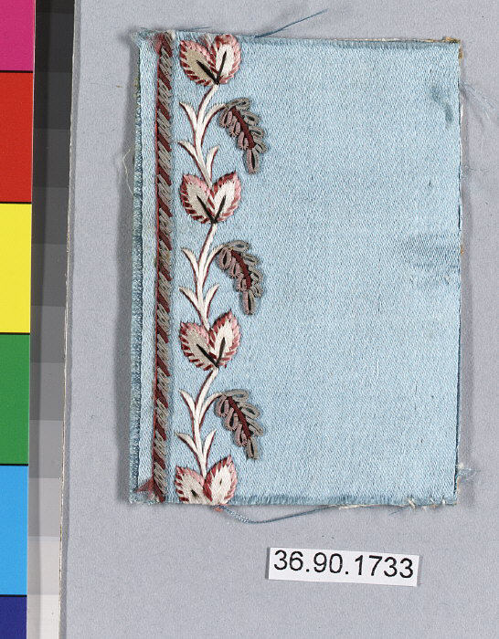 Embroidery sample for a manвЂ™s suit or waistcoat