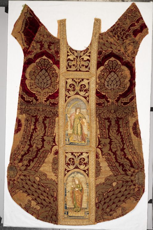 Velvet panels from a chasuble. mid-15th century