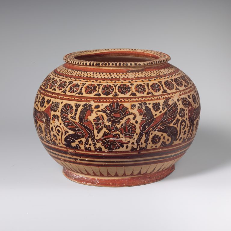 Terracotta pyxis (box)