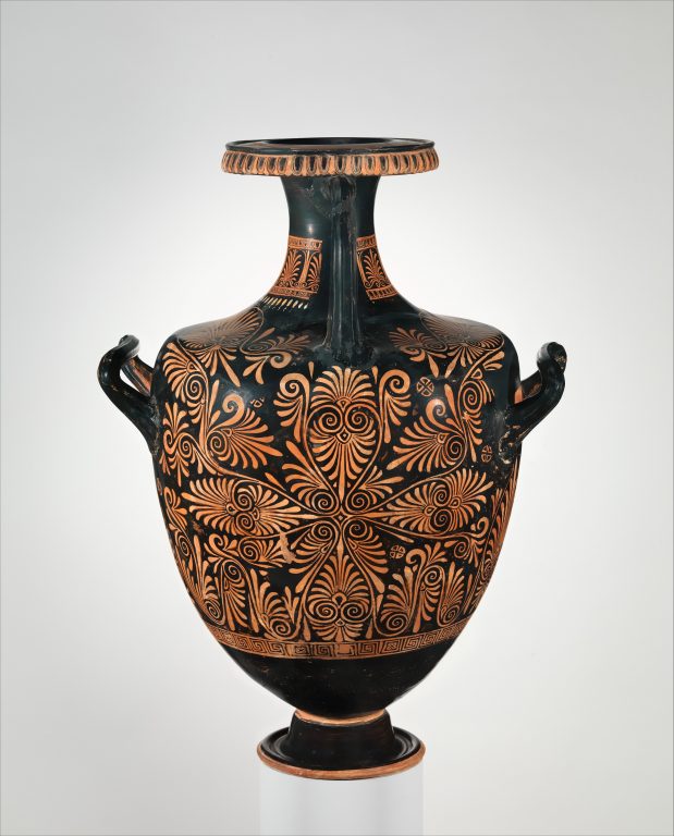 Terracotta hydria (water jar)