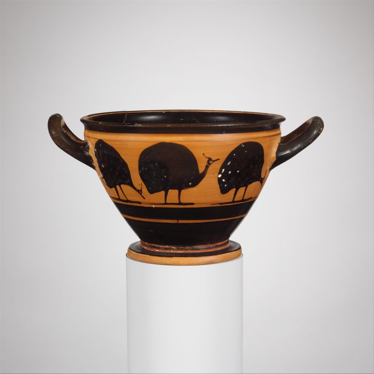 Terracotta skyphos (deep drinking cup)