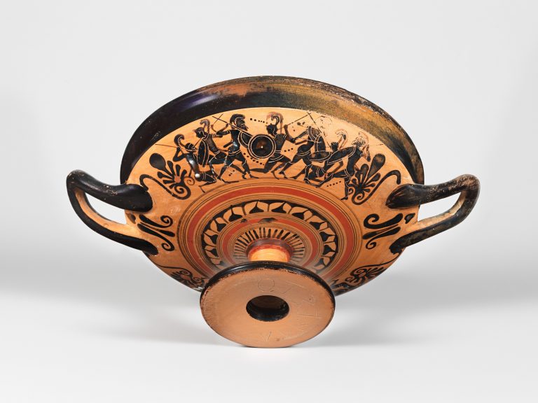 Terracotta kylix (drinking cup)