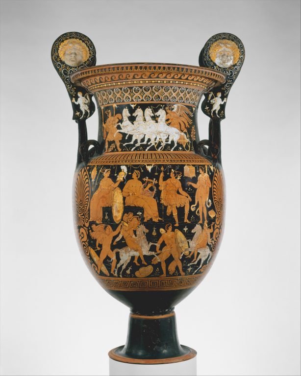 Terracotta volute-krater (vase for mixing wine and water)