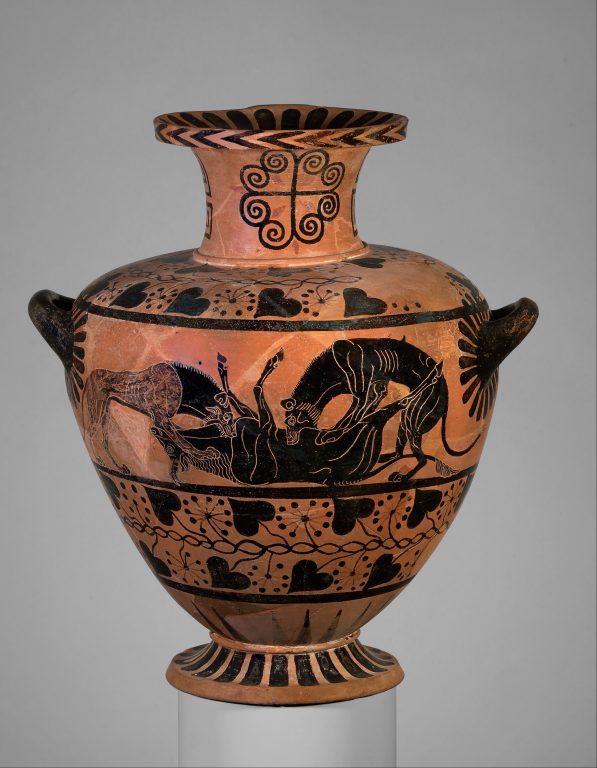 Terracotta hydria (water jar)