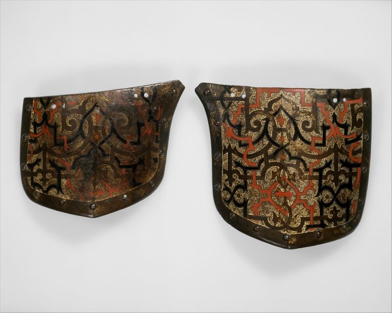 Pair of Tassets (Thigh Defenses) Belonging to an Armor for Field and Tournament Made for Duke Nikolaus "The Black" Radziwill (1515-1565), Duke of Nesvizh and Olyka, Prince of the Empire, Grand Chancellor and Marshal of Lithuania