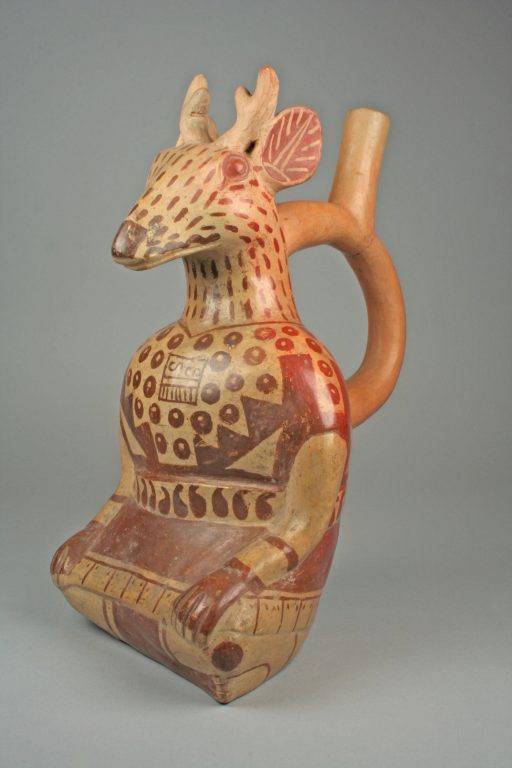 Stirrup Spout Bottle with Deer