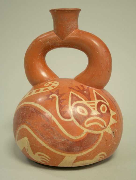 Stirrup Spout Bottle with Felines