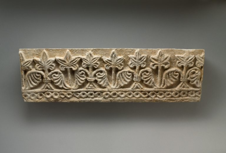 Wall decoration with vegetal and geometric design. <br/>ca. 6th century A.D.