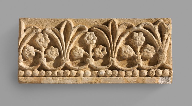 Wall decoration with floral and vegetal design. <br/>ca. 6th century A.D.