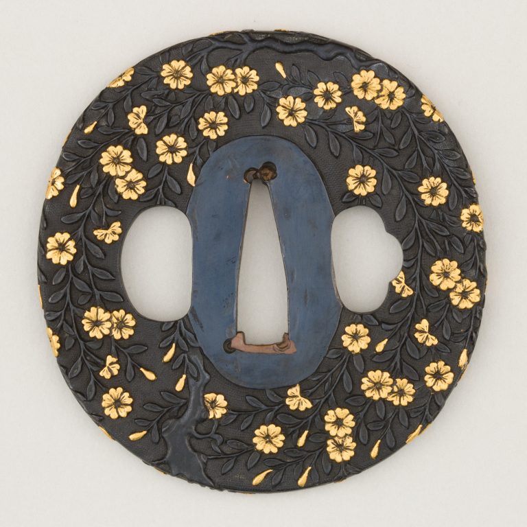 Sword guard (<i>Tsuba</i>) With Cherry Blossom Motif (жЎње›ійђ”)