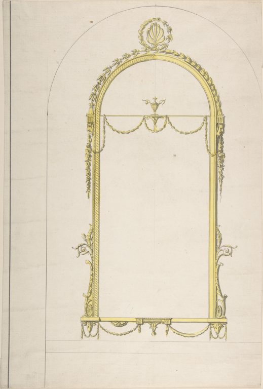 Design for a Pier-glass with Arched Head and Palmette Terminations