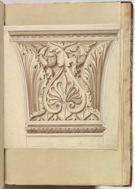 Capital of a Column with Anthemion