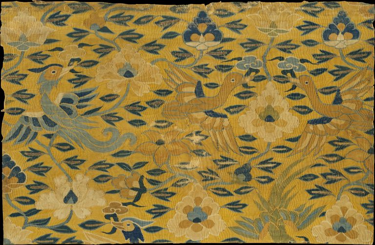 Scroll Cover with Birds and Flowers