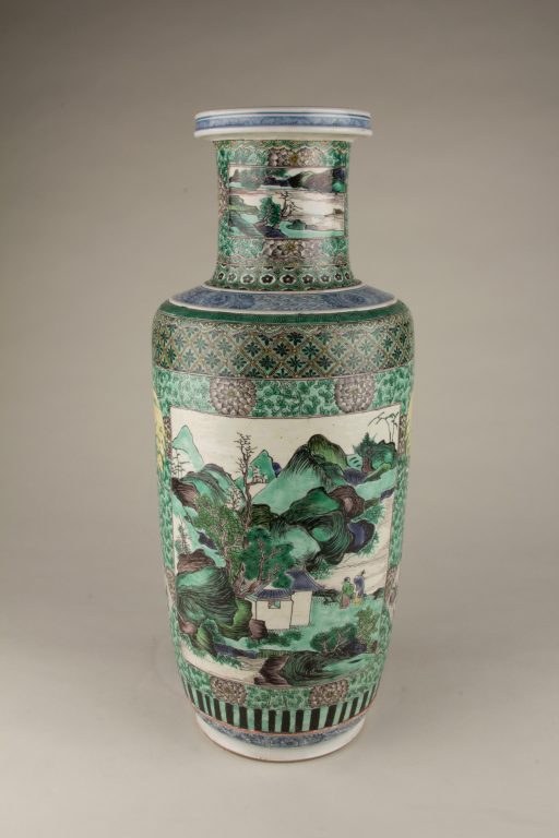 Vase with landscape scenes