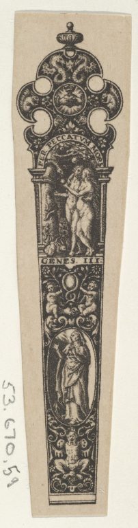 Design for a Knife Handle with the Temptation of Adam and Eve