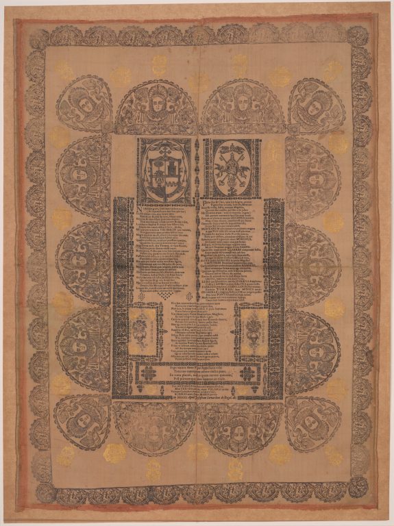 Broadside in Honor of Juan Antonio VizarrГіn y Eguiarreta, Archbishop of Mexico and Viceroy of New Spain