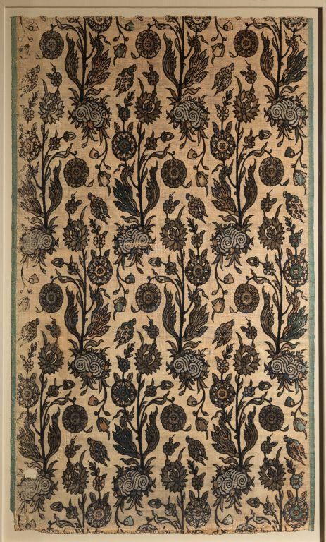 Velvet Panel with Flowering Plants