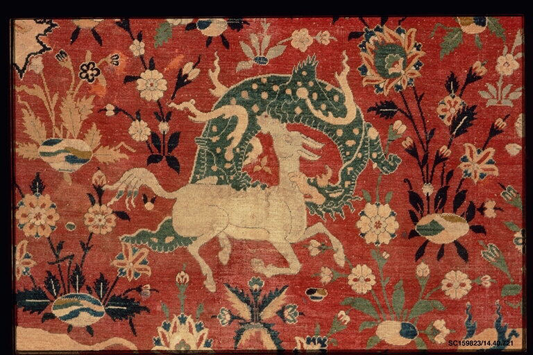 Silk Animal Carpet