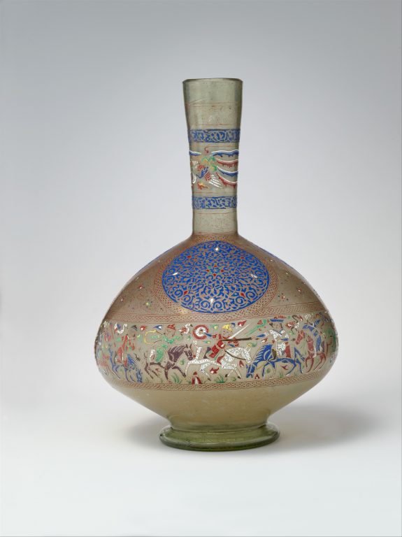 Enameled and Gilded Bottle