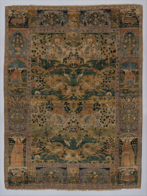 Pictorial Carpet. <br/>17th century