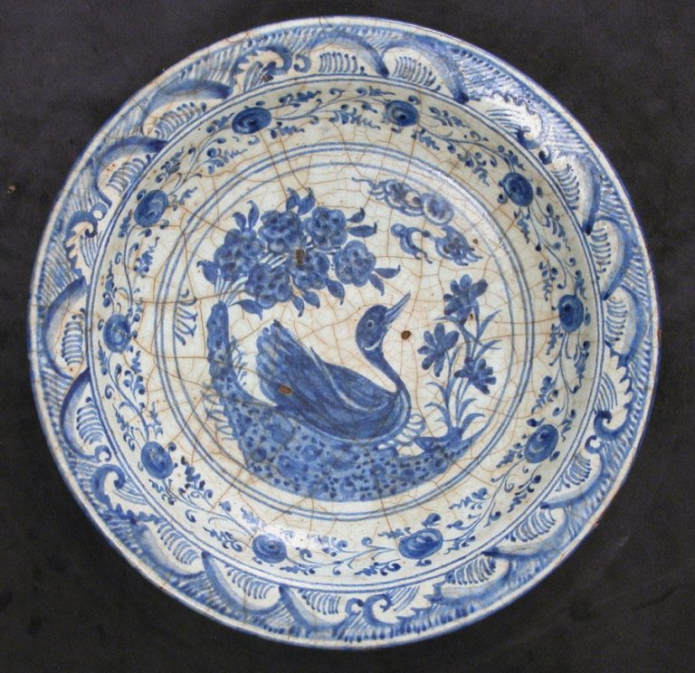 Dish with a Swimming Duck