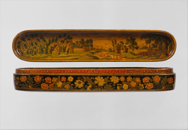 Pen Box with a Europeanizing Landscape. <br/>late 17th-early 18th century