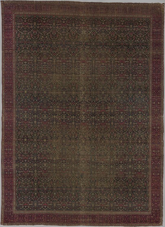 Carpet with a millefleur pattern