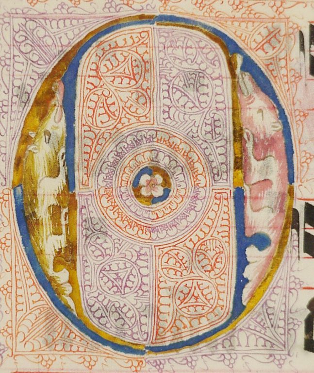 Manuscript Leaf with Initial O, from an Antiphonary