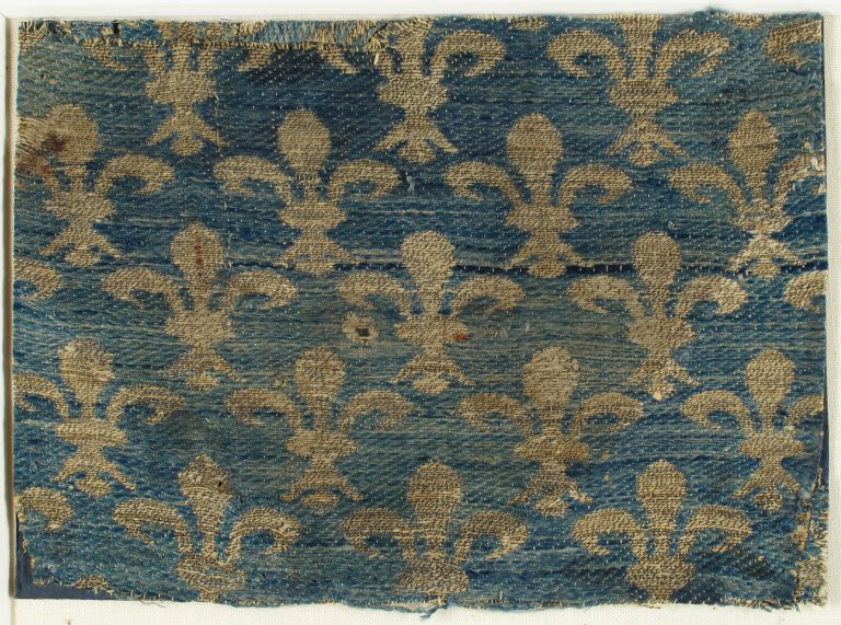 Textile with Fleur-De-Lis Motif