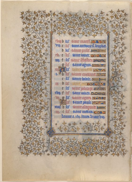 The Belles Heures of Jean de France, duc de Berry