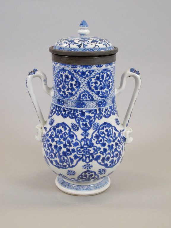 Covered Jar with Handles