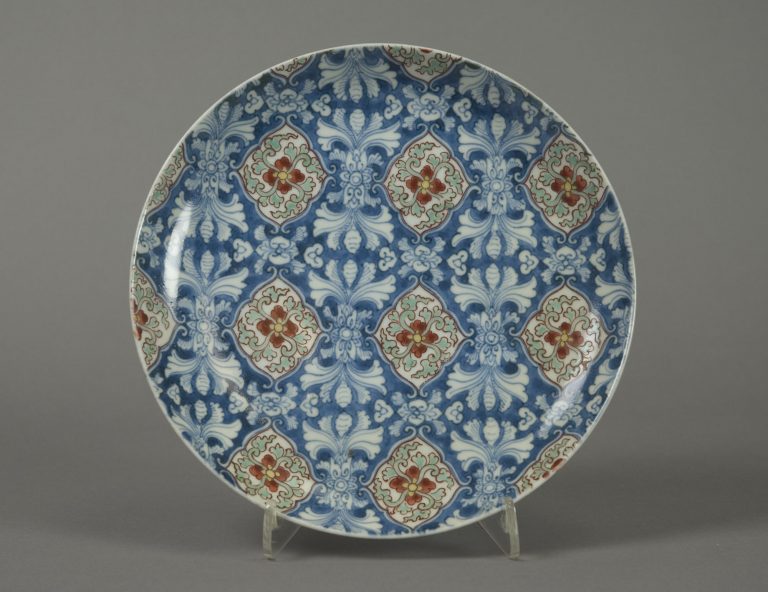 Dish with Stylized Floral Pattern