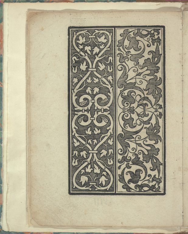 Opera Nova Universali intitulata Corona di racammi, page 8 (verso)