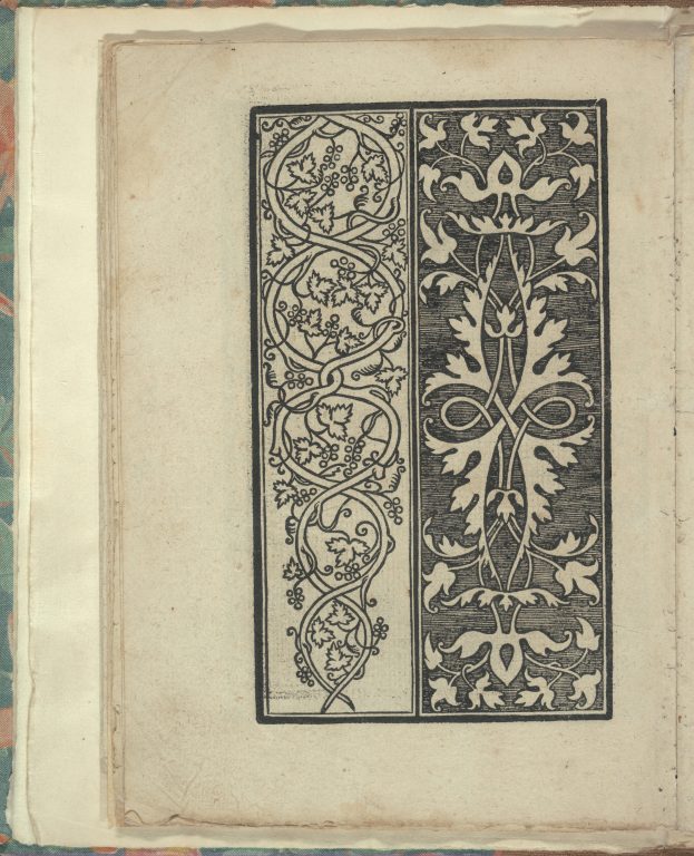 Opera Nova Universali intitulata Corona di racammi, page 12 (verso)