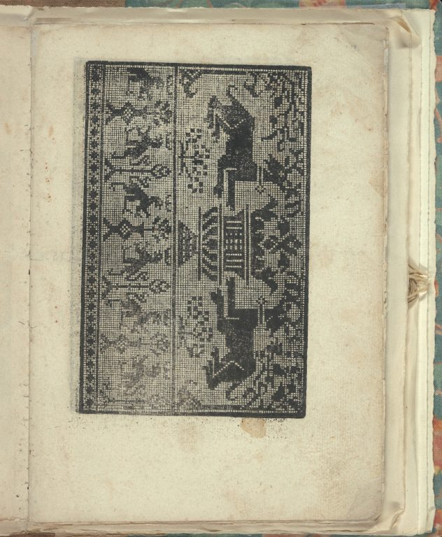 Opera Nova Universali intitulata Corona di racammi, page 13 (recto)
