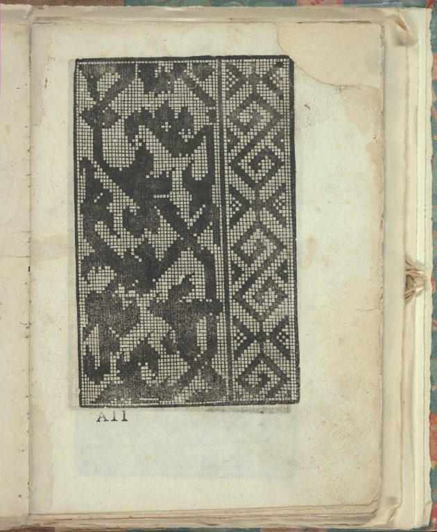 Opera Nova Universali intitulata Corona di racammi, page 14 (recto)