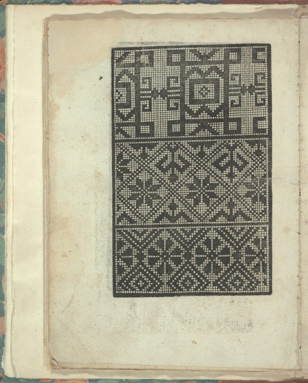 Opera Nova Universali intitulata Corona di racammi, page 14 (verso)