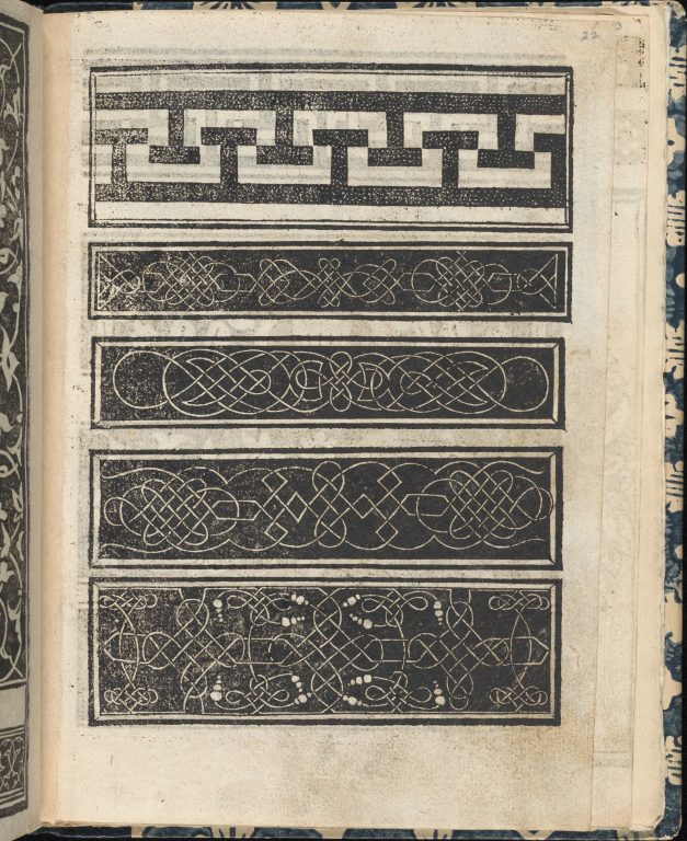 Essempio di recammi, page 22 (recto)