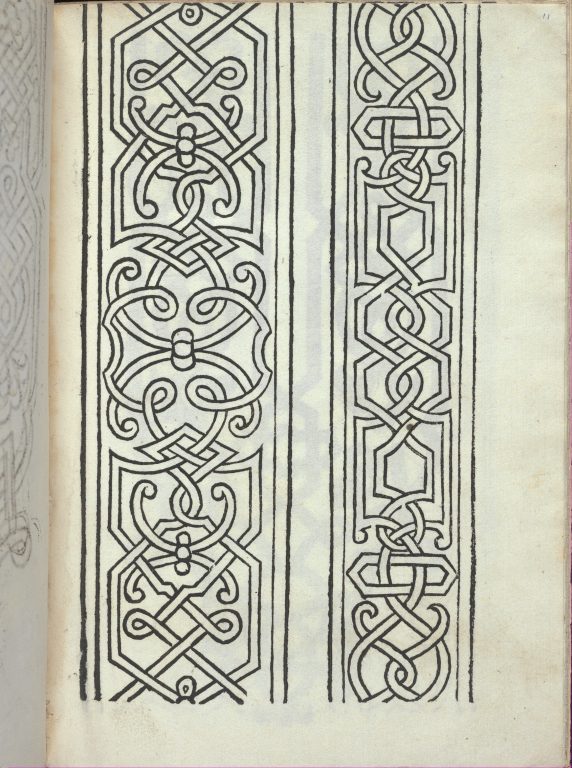 Libro quarto. De rechami per elquale se impara in diuersi modi lordine e il modo de recamare...Opera noua, page 11 (recto)