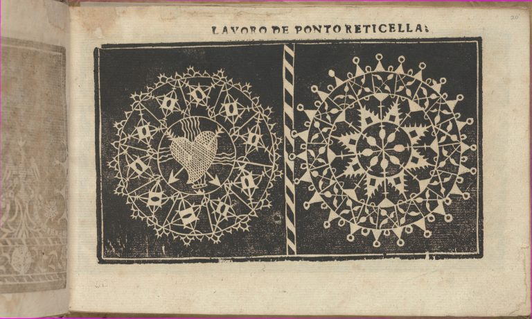 Studio delle virtuose Dame, page 20 (recto). 1597