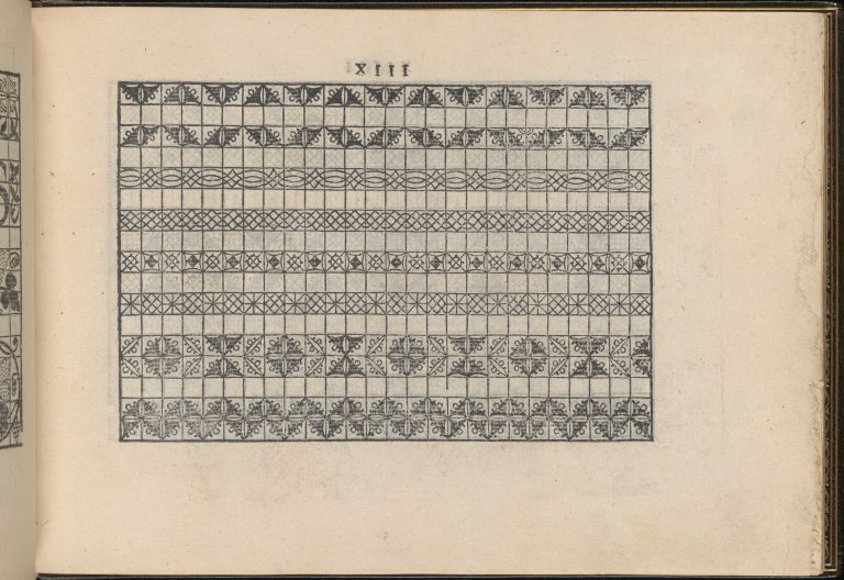 La Vera Perfettione del Disegno di varie sorti di recami, page 7 (recto)