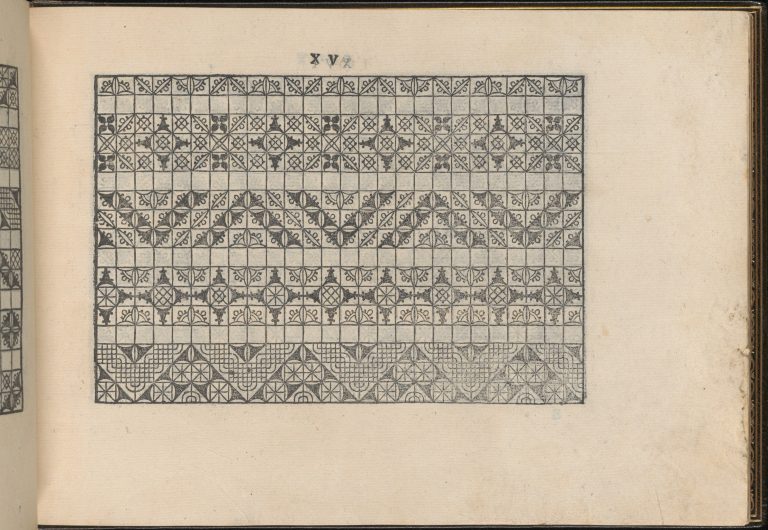 La Vera Perfettione del Disegno di varie sorti di recami, page 8 (recto)