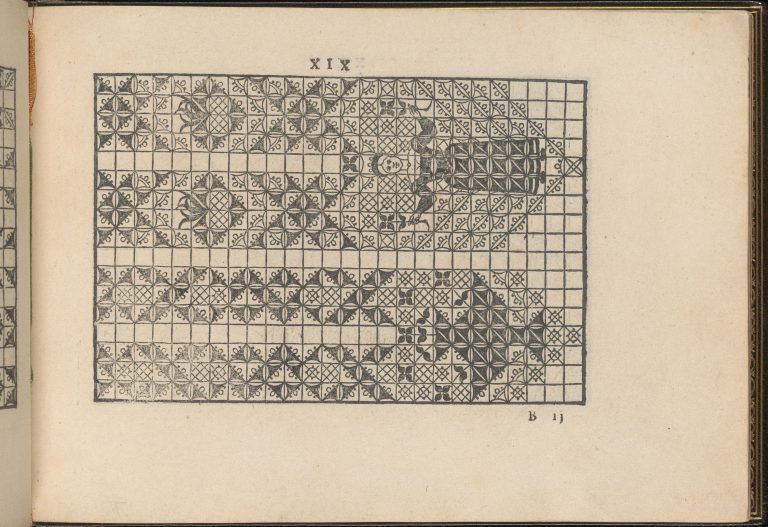 La Vera Perfettione del Disegno di varie sorti di recami, page 10 (recto)
