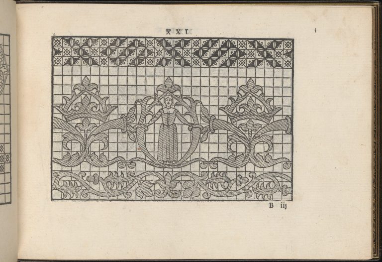 La Vera Perfettione del Disegno di varie sorti di recami, page 11 (recto)