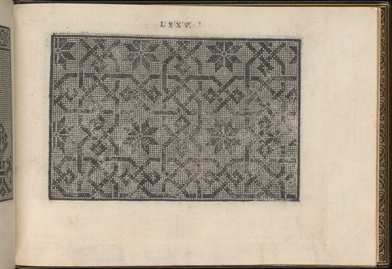 La Vera Perfettione del Disegno di varie sorti di recami, page 38 (recto). 1567