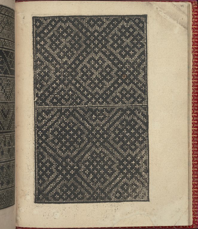 Ce est ung tractat de la noble art de leguille ascavoir ouvraiges de spaigne... page 19 (recto)