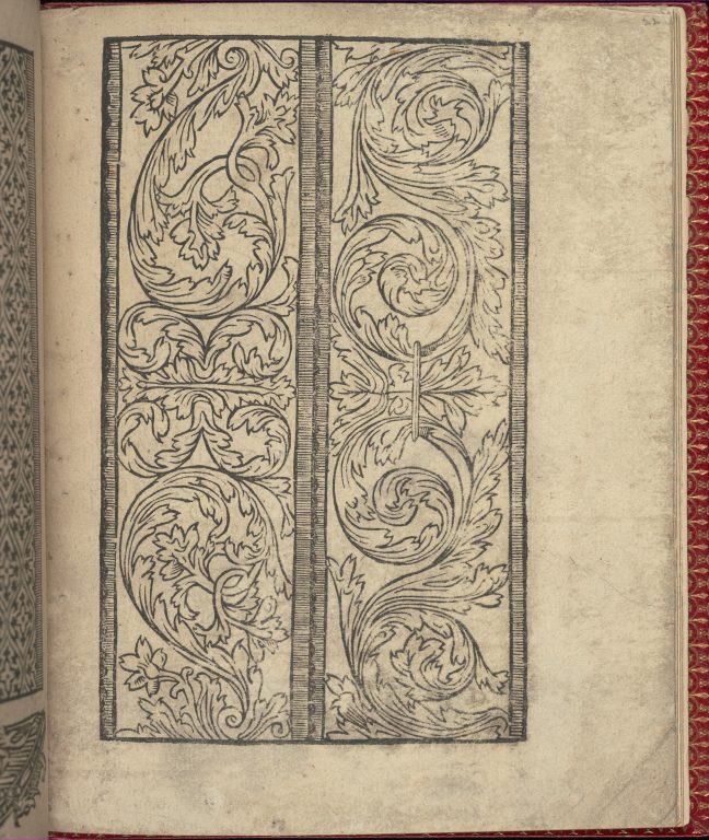 Ce est ung tractat de la noble art de leguille ascavoir ouvraiges de spaigne... page 22 (recto)