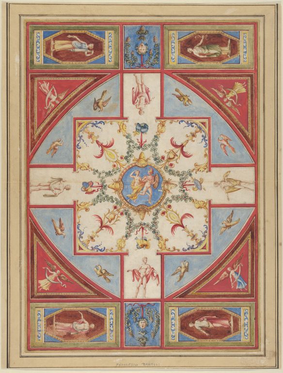 Design for a Ceiling with Grotesque Decoration