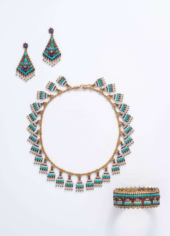 Egyptian Revival demi-parure